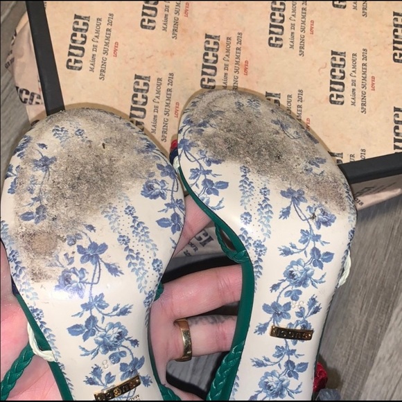 100% Authentic Gucci Sandals Size 38 - Picture 5 of 6